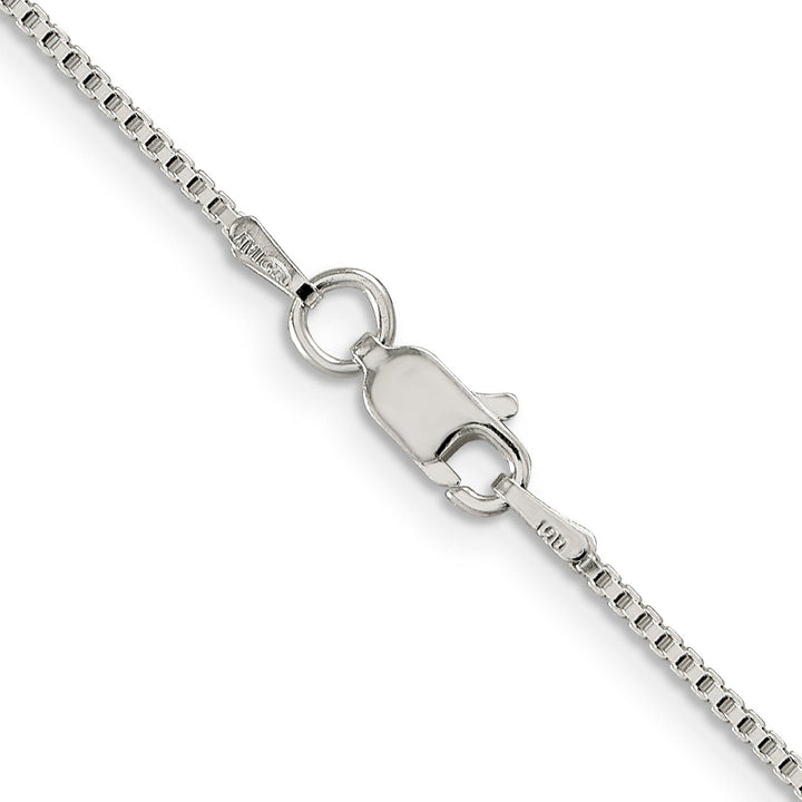 Sterling Silver Polish 1.25-mm Solid Box Chain