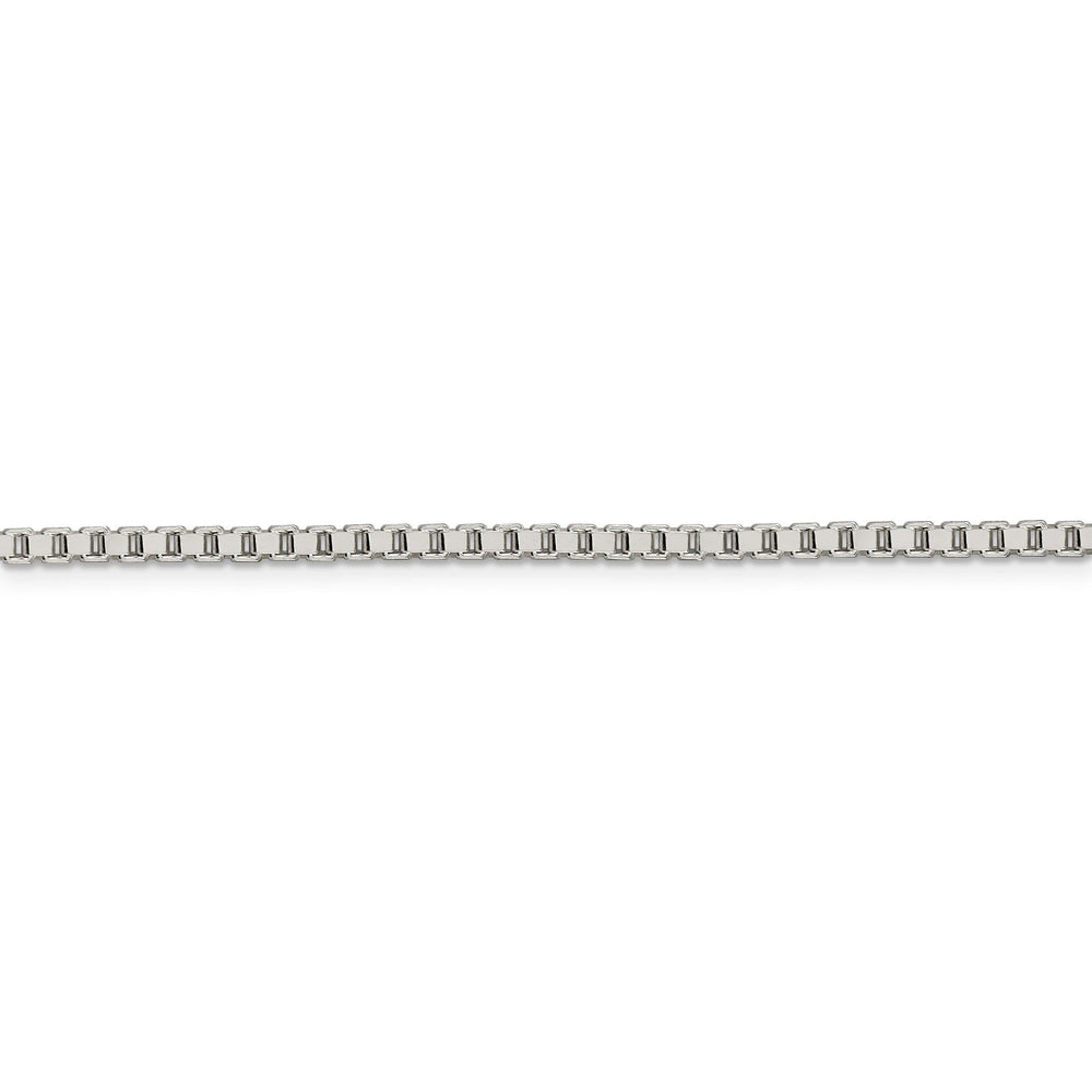 Sterling Silver Polish 2.50-mm Solid Box Chain