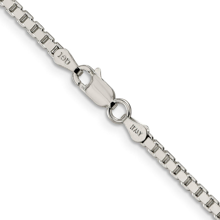 Sterling Silver Polish 2.50-mm Solid Box Chain