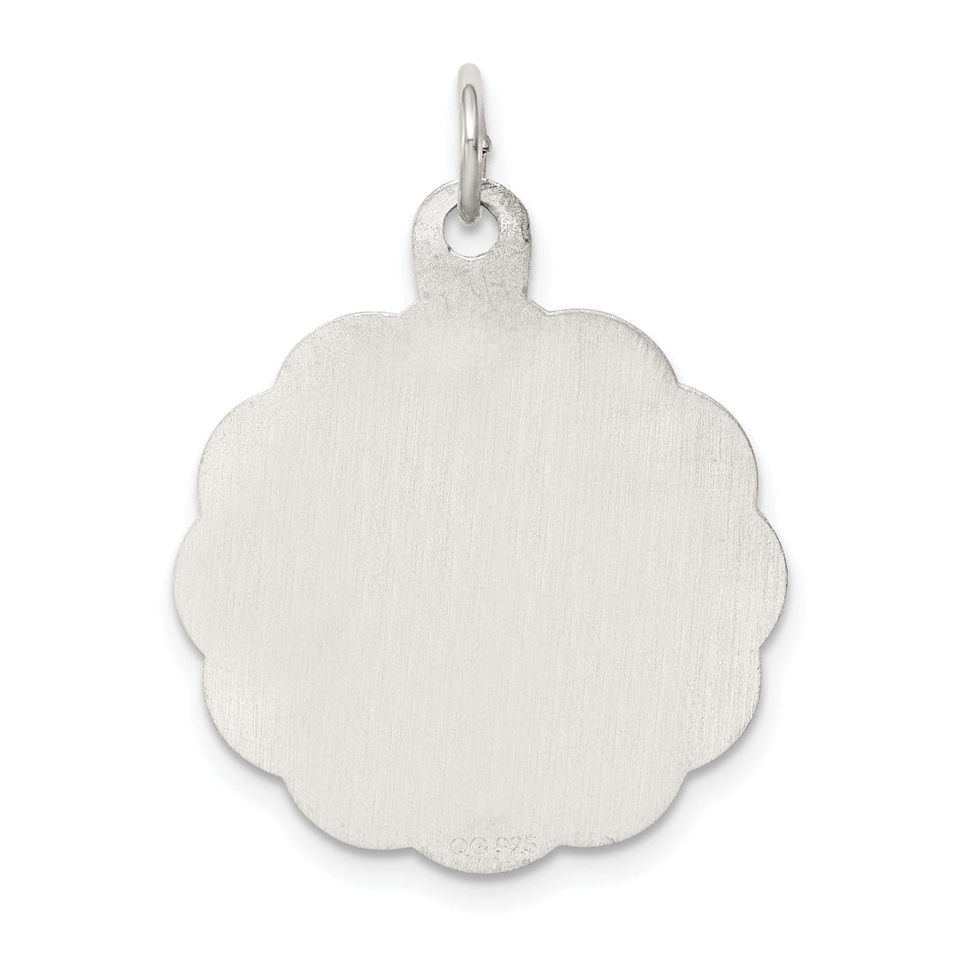 Sterling Silver Solid Wedding Bells Disc Charm