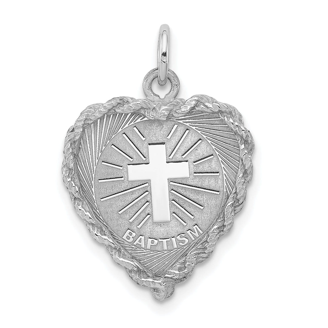 Sterling Silver Baptism Disc Charm