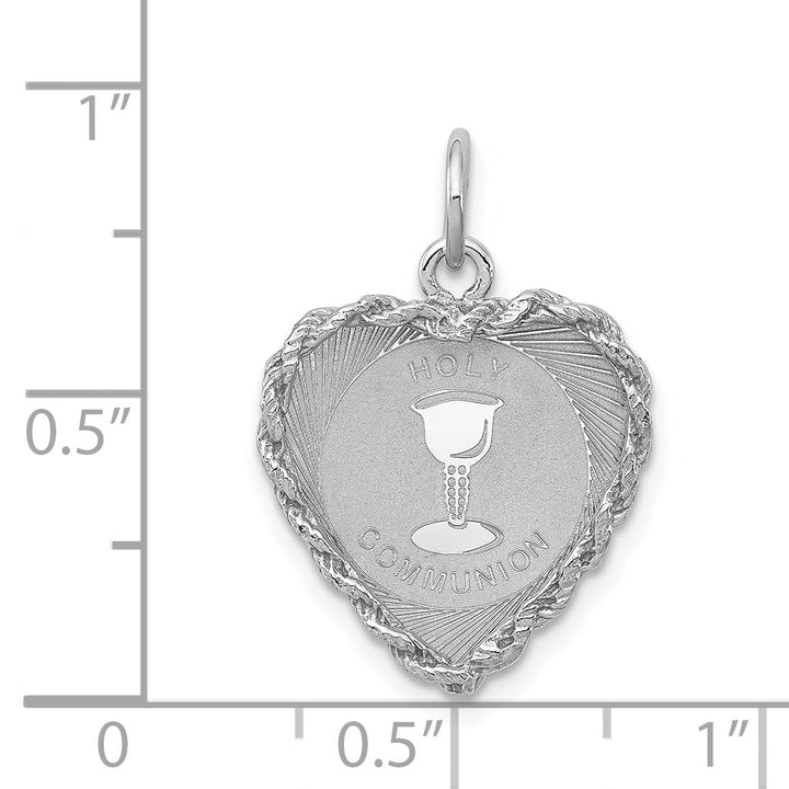 Sterling Silver Holy Communion Disc Charm