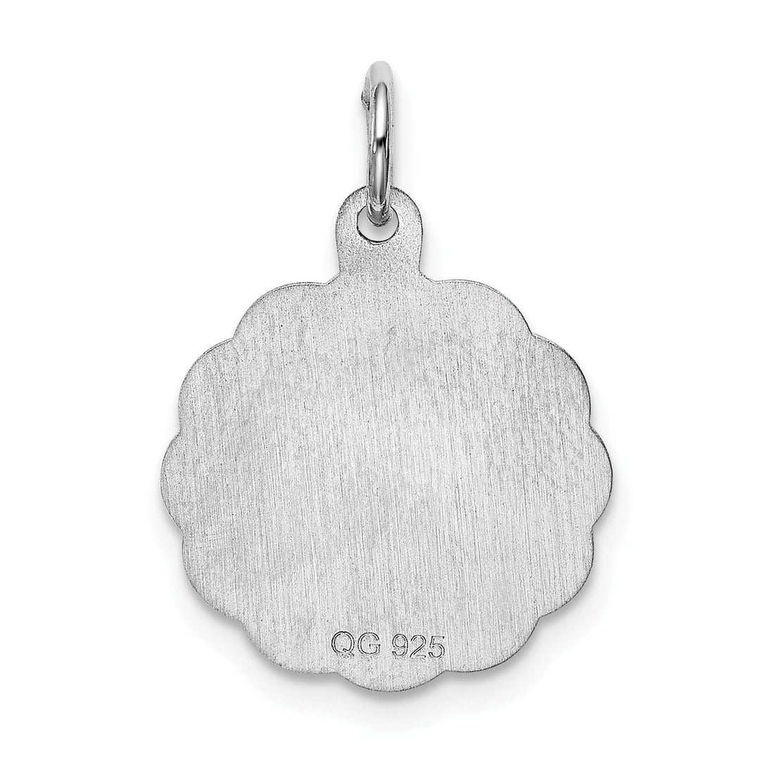 Sterling Silver Praying Hands Disc Charm