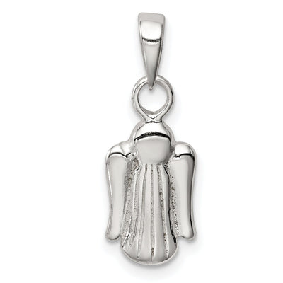 Sterling Silver 3-D Angel Pendant