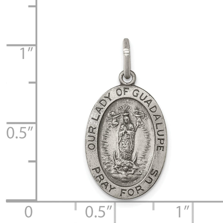 Sterling Silver Our Lady of Guadalpue Medal