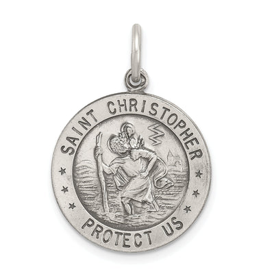 Sterling Silver St. Christopher Soccer Medal