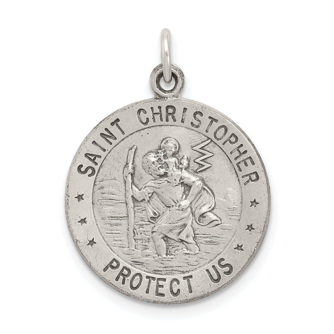 Sterling Silver St. Christopher Basketball Medal