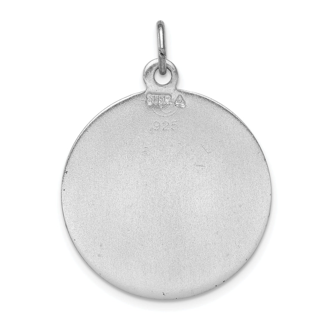 Sterling Silver Enameled Saint Michael Medal
