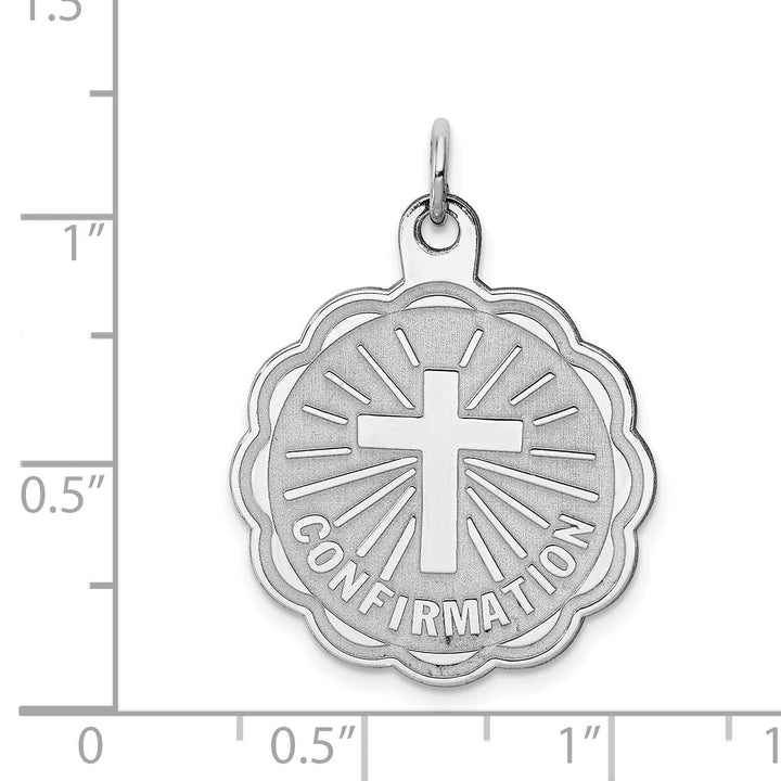 Sterling Silver Confirmation Disc Charm