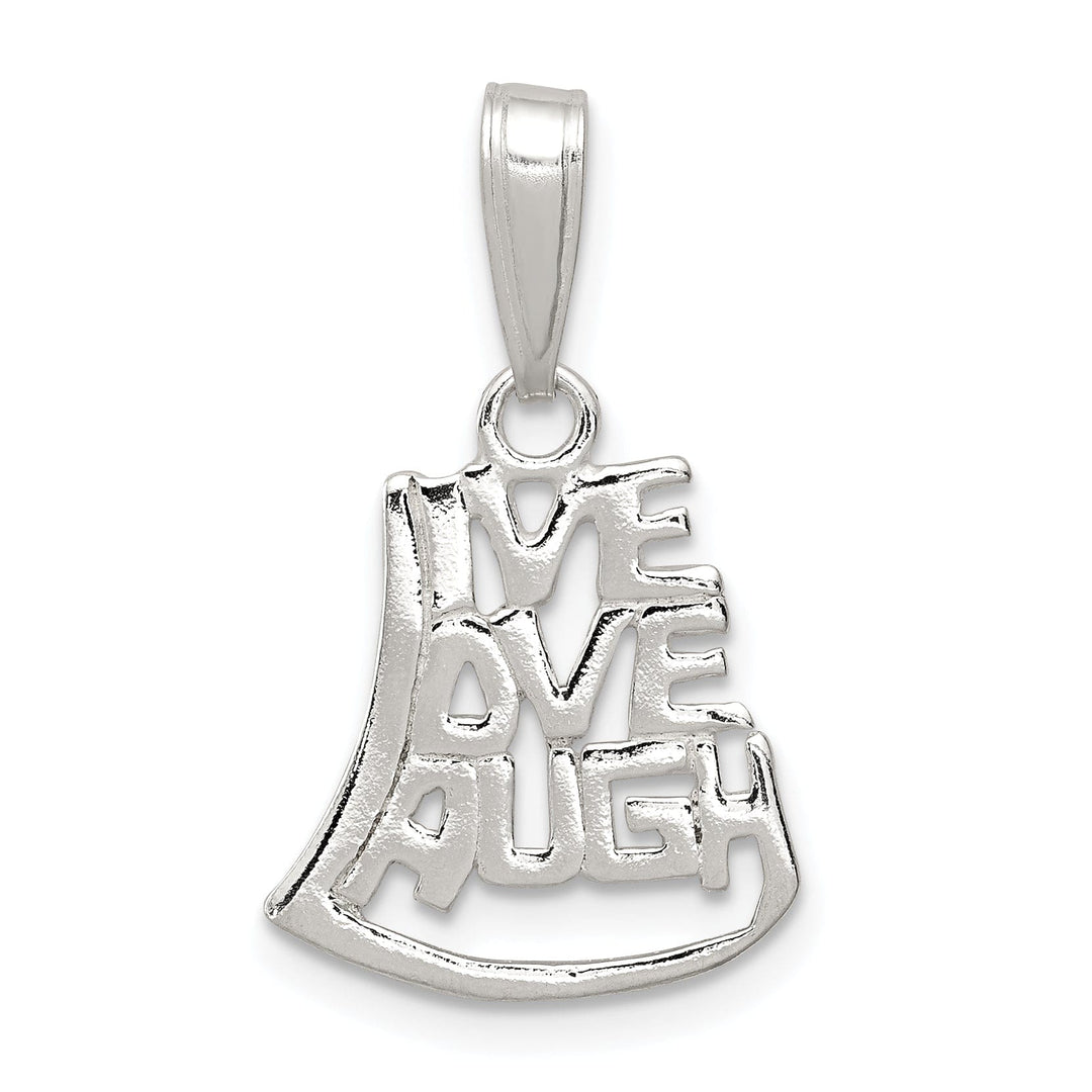Sterling Silver Live Love Laugh Talking Charm