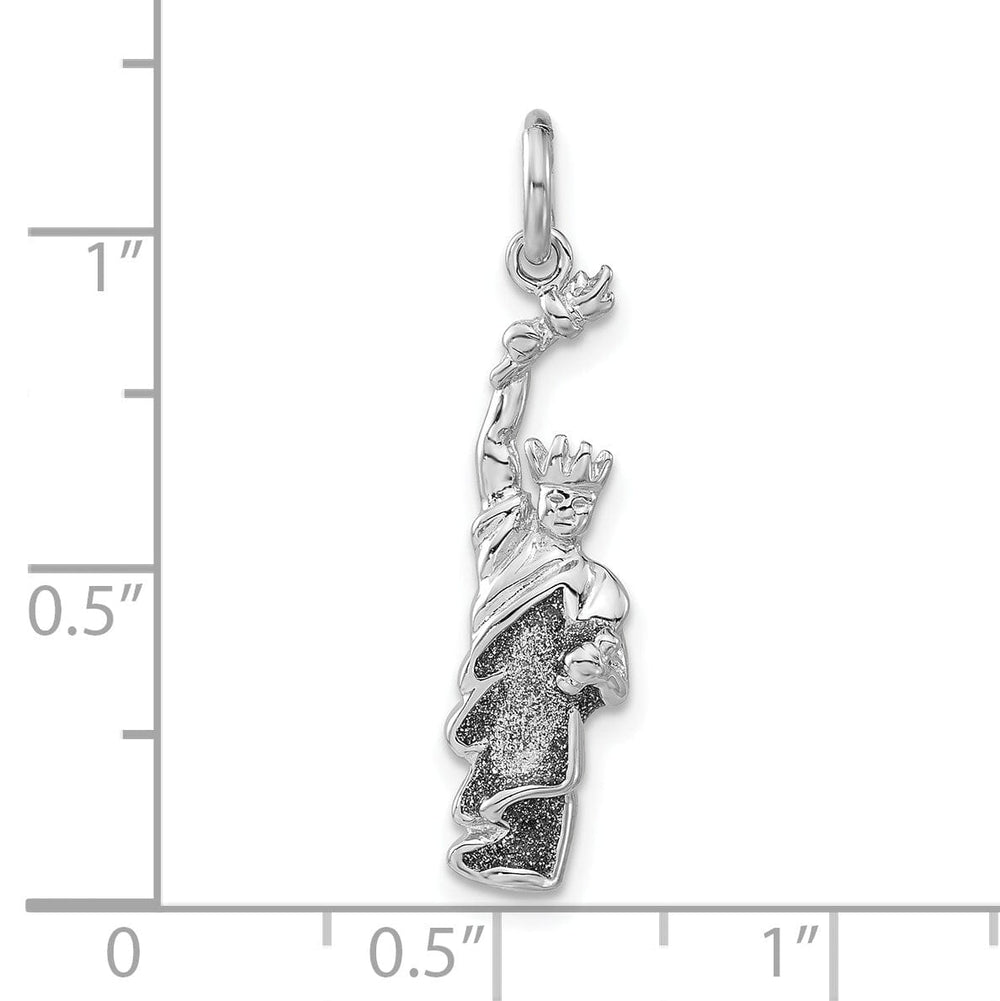 Silver Polish Enameled Statue of Liberty Charm