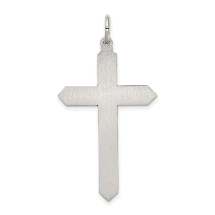 Silver Antique May Birthstone Cross Pendant