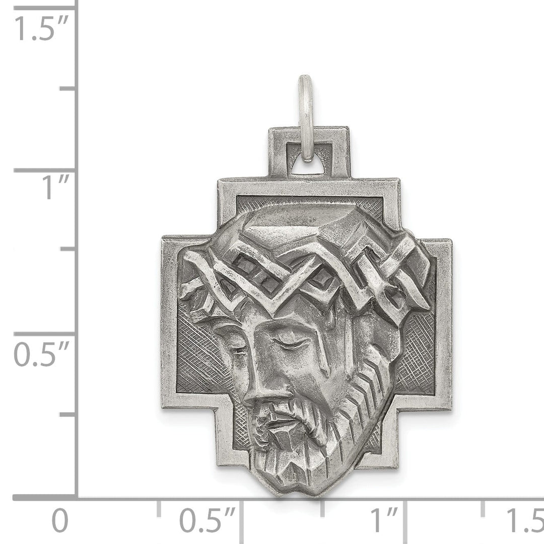 Sterling Silver Ecce Homo Medal Pendant