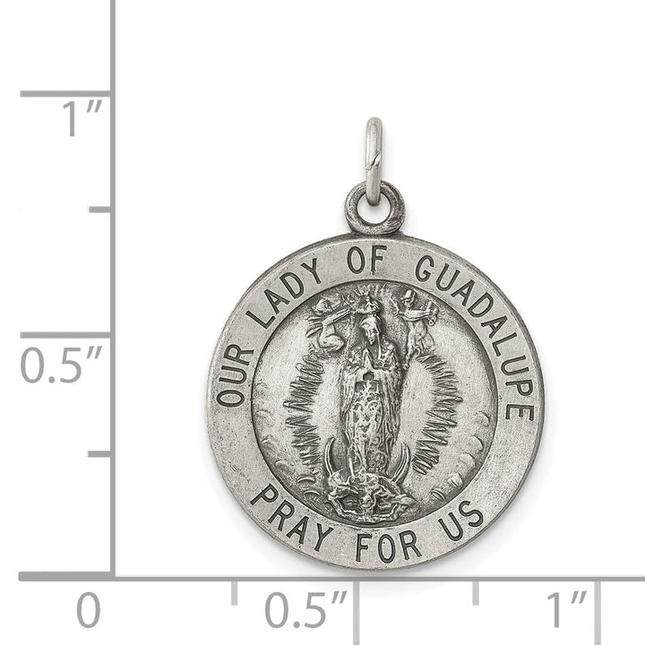 Sterling Silver Our Lady Of Guadalupe Medal