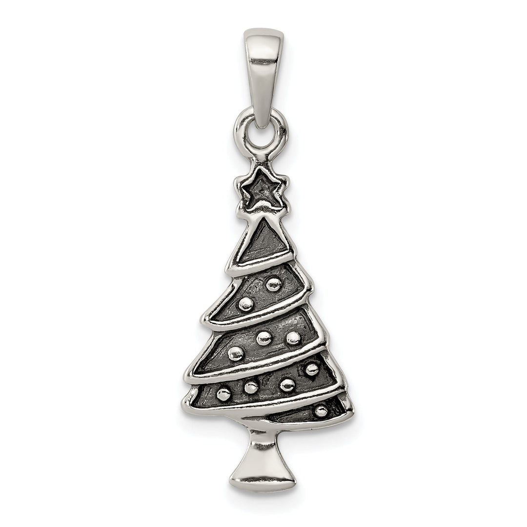 Sterling Silver Christmas Tree Pendant