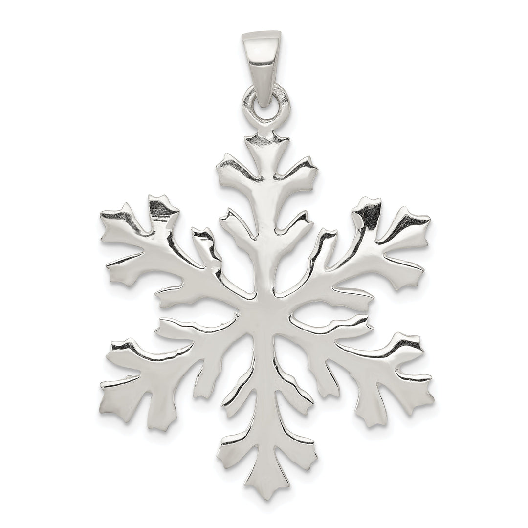 Sterling Silver Snowflake Charm Pendant