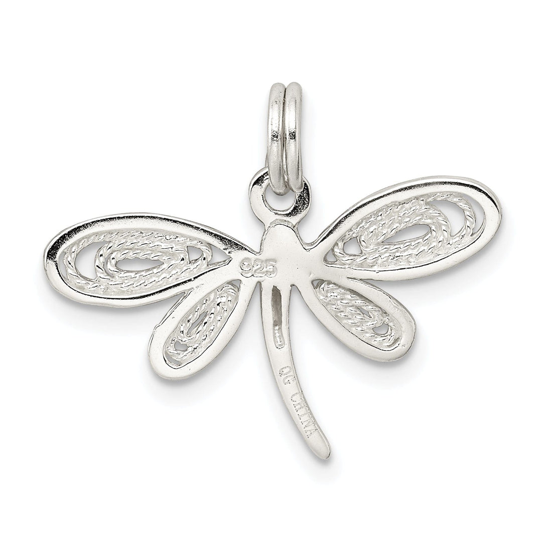 Sterling Silver Polished Dragonfly Charm