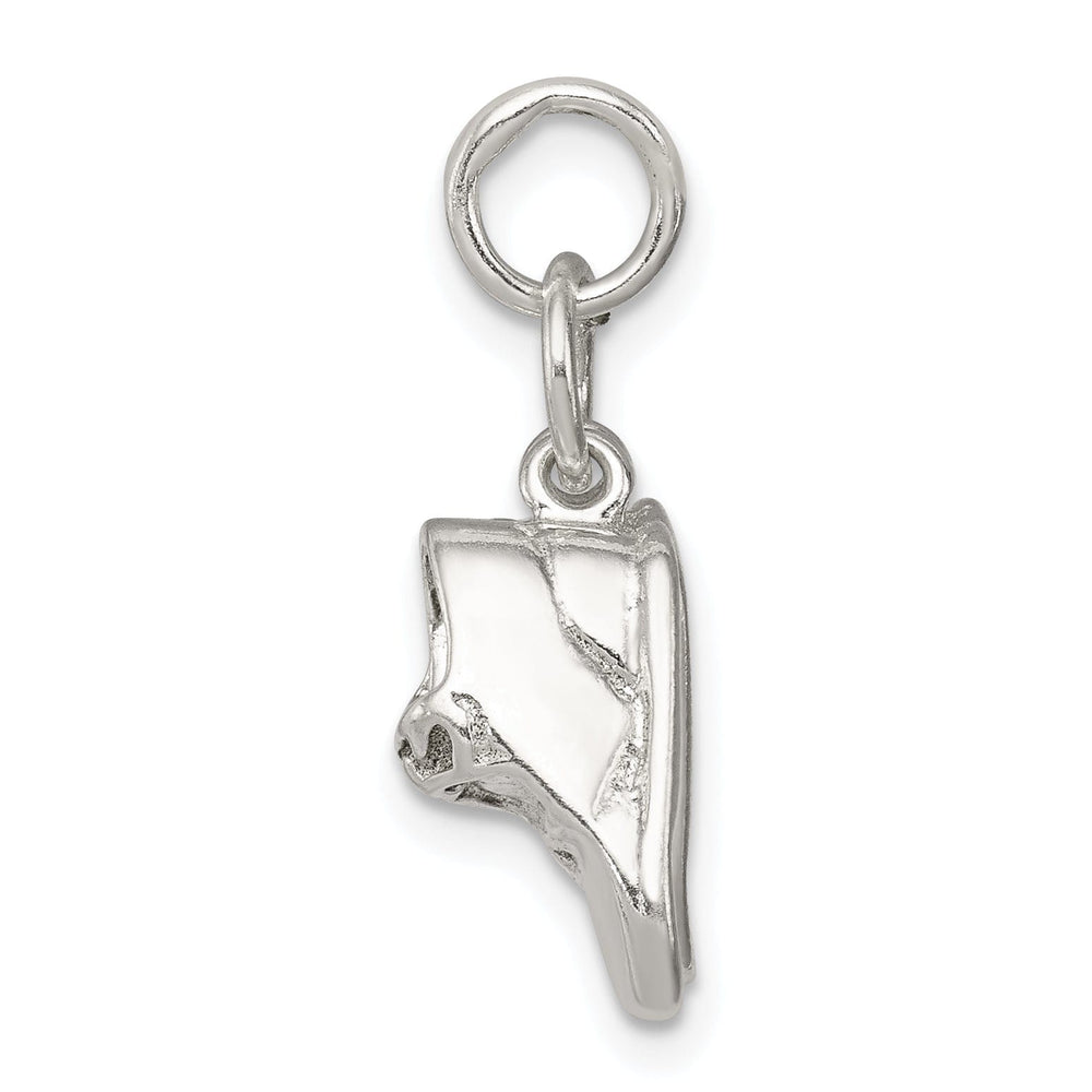Sterling Silver Polished 3-D Baby Shoes Charm