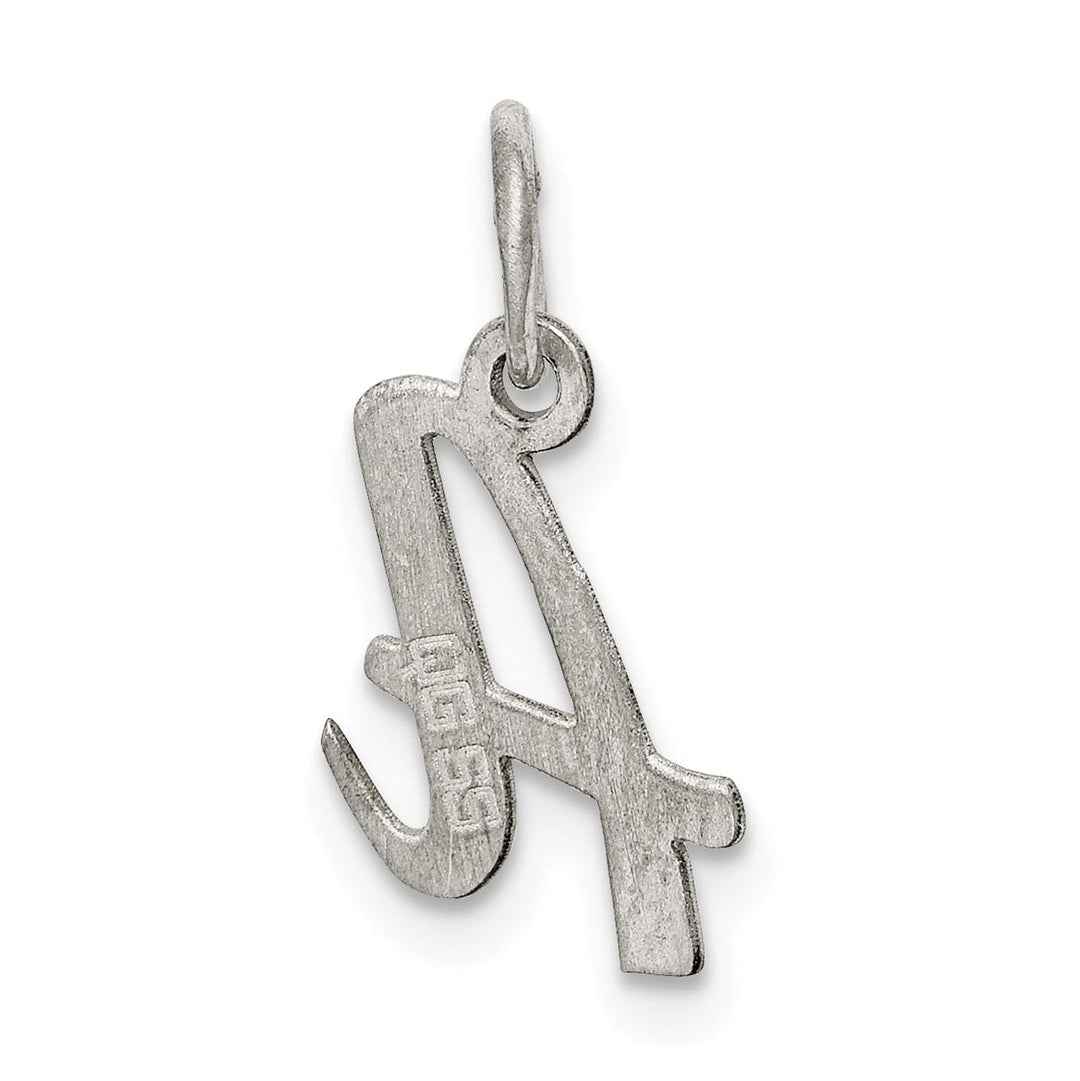 Sterling Silver Small Script Initial A Charm