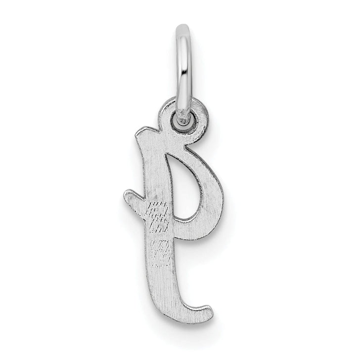 Sterling Silver Small Script Initial I Charm