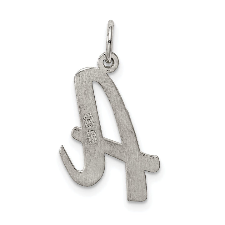Sterling Silver Large Script Initial A Charm