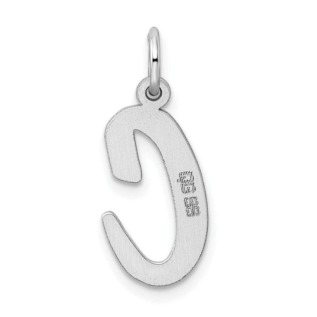 Sterling Silver Large Script Initial C Charm