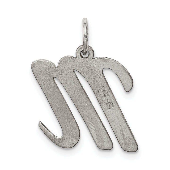 Sterling Silver Large Script Initial M Charm