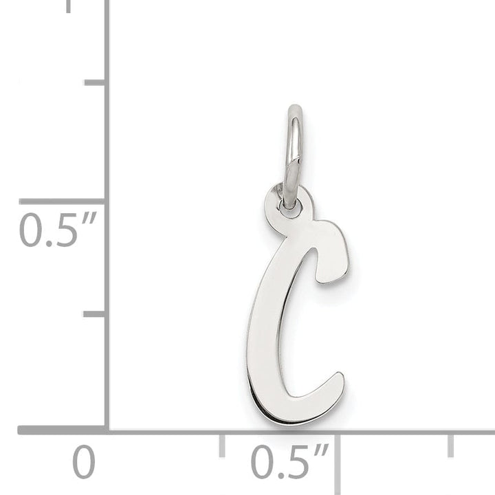 Sterling Silver Small Initial C Charm
