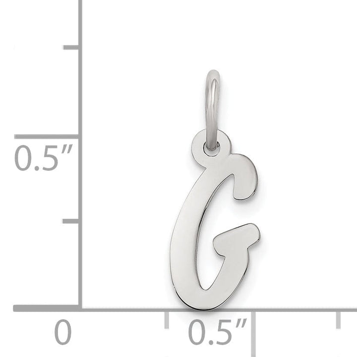 Sterling Silver Small Initial G Charm