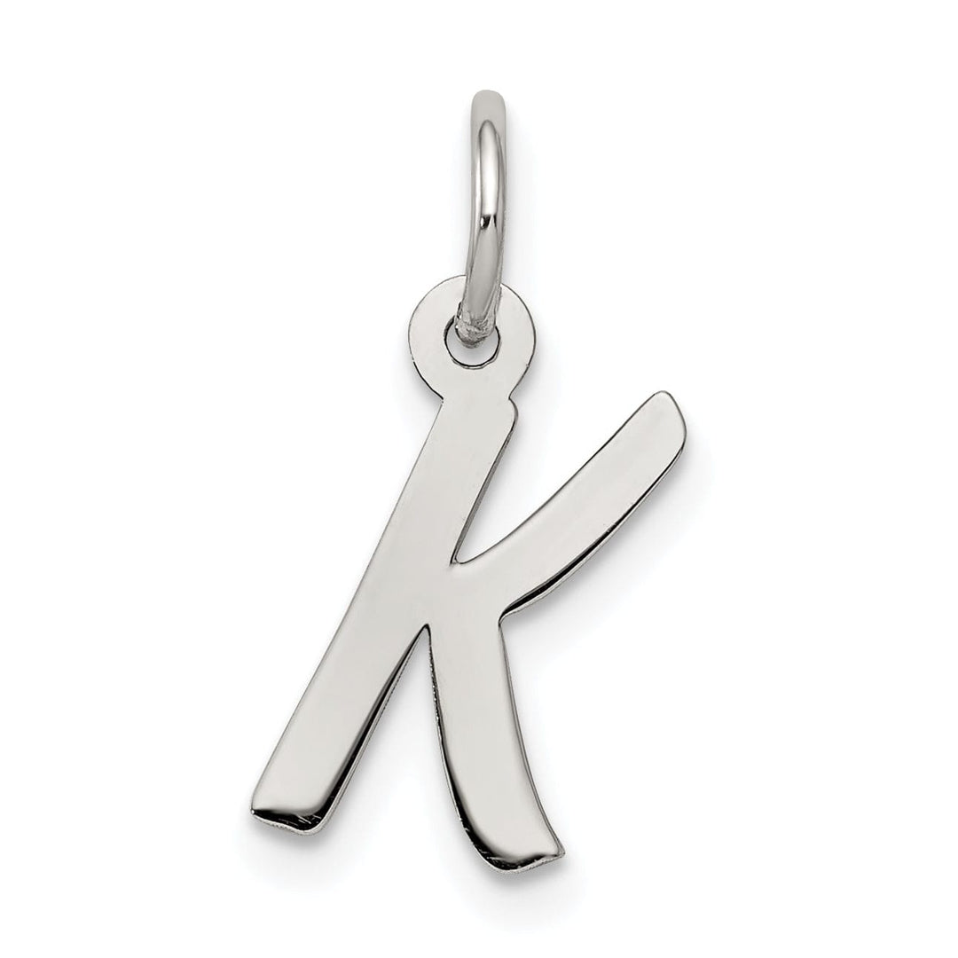 Sterling Silver Small Initial K Charm