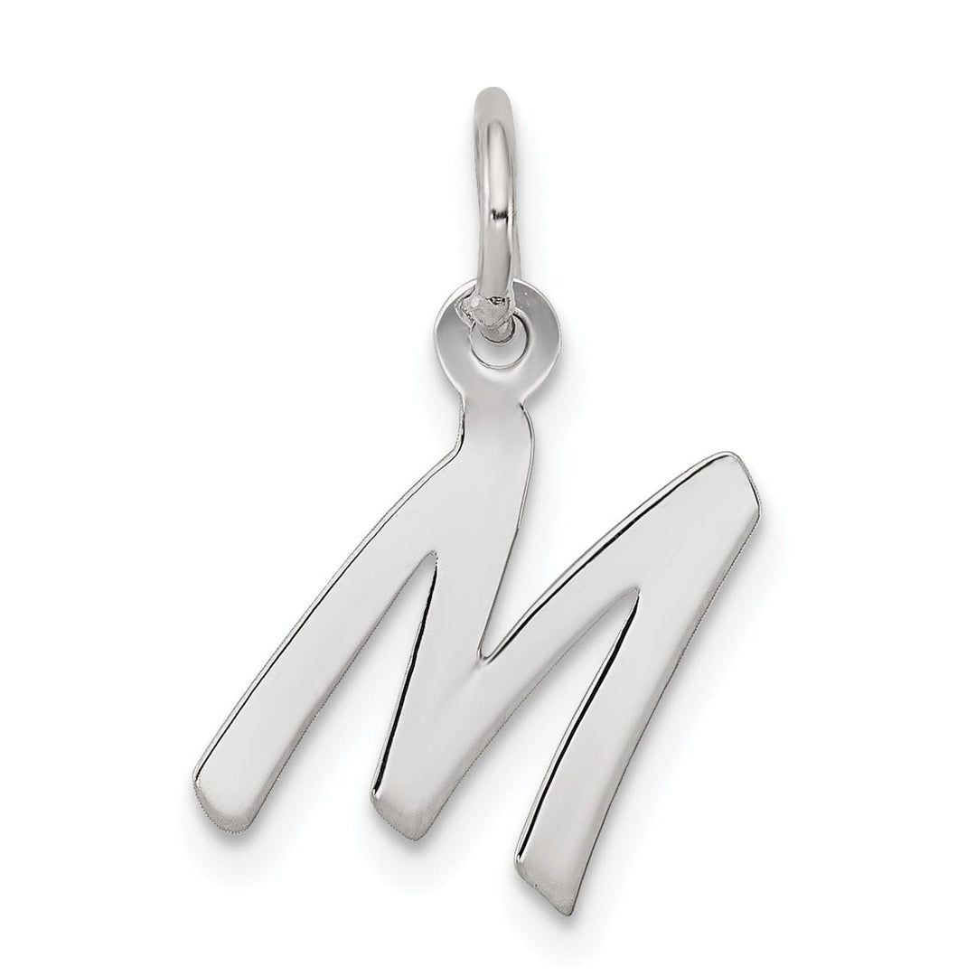 Sterling Silver Small Initial M Charm