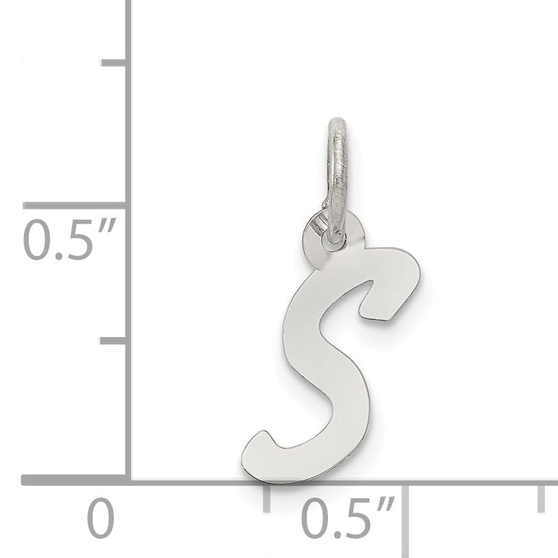 Sterling Silver Small Initial S Charm