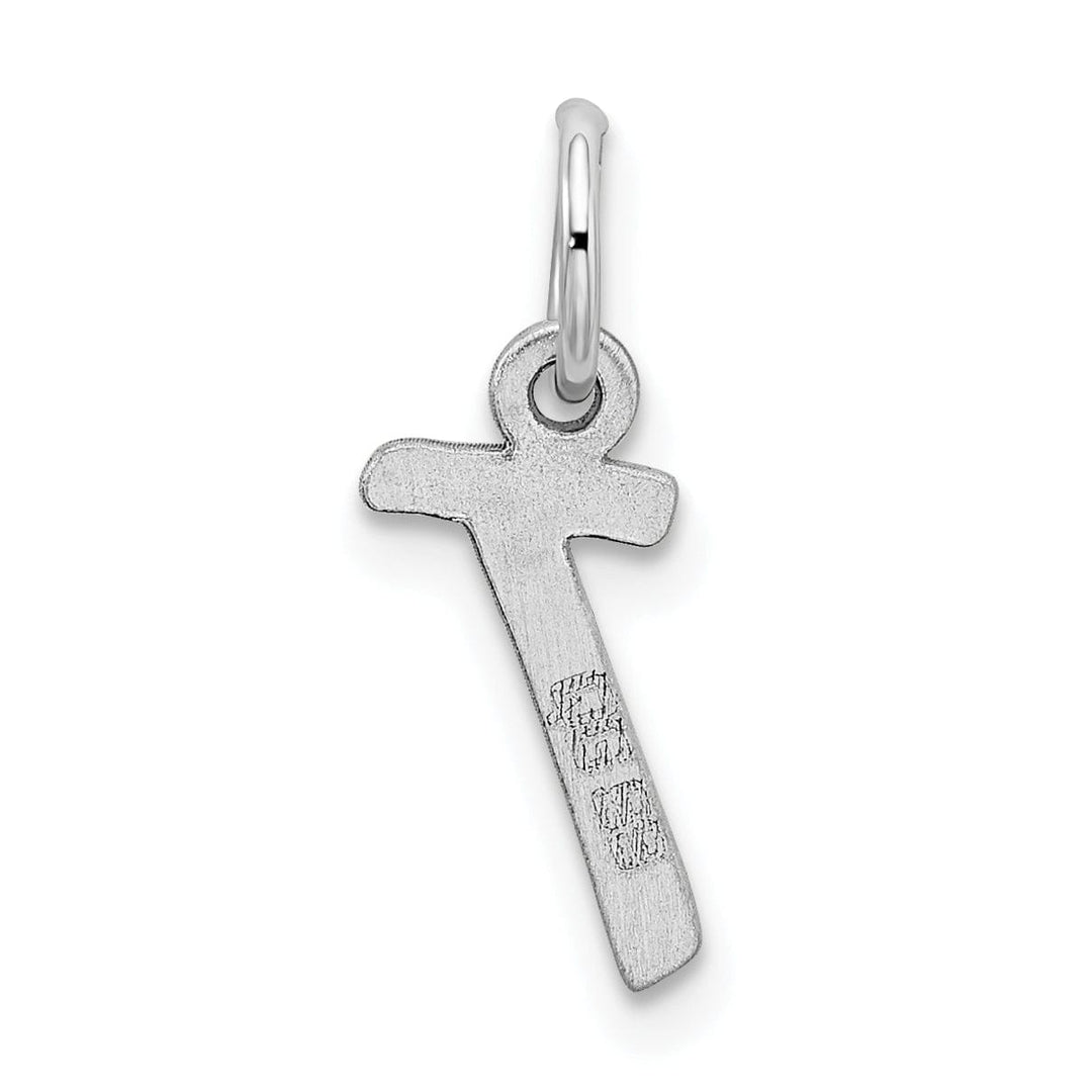 Sterling Silver Small Initial T Charm