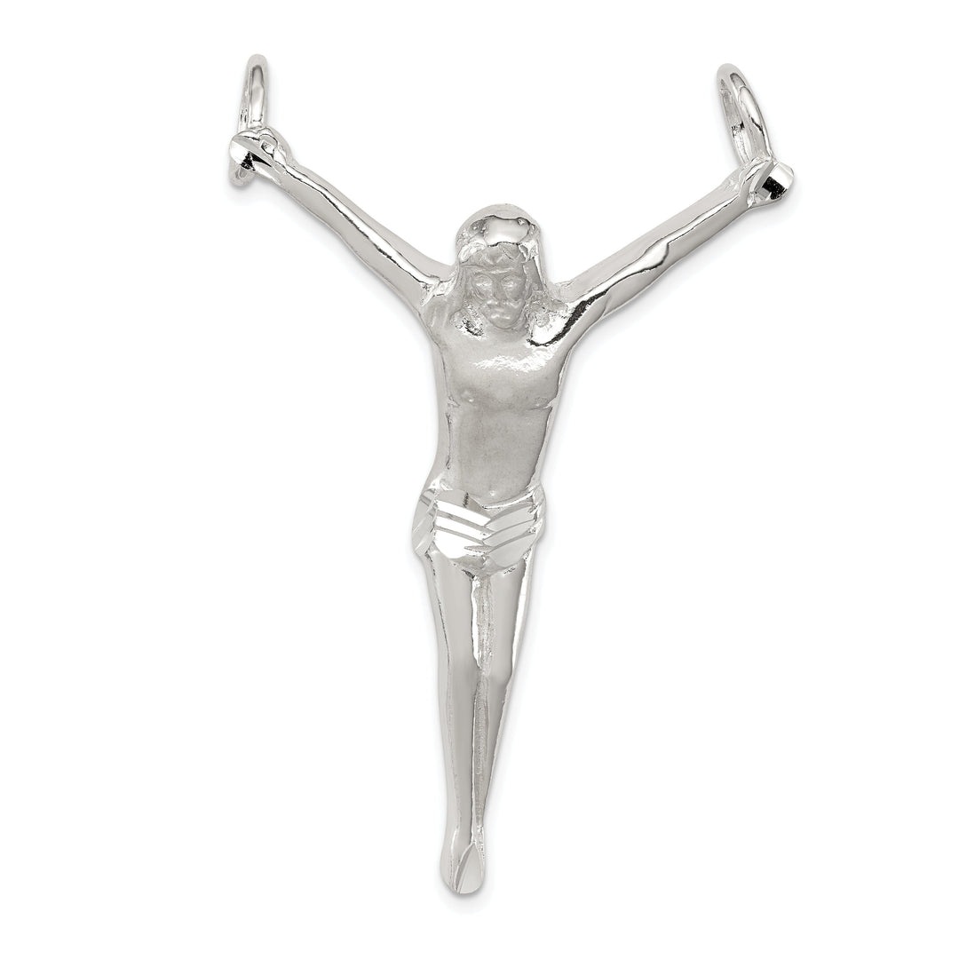 Silver Crucified Christ Slide Pendant