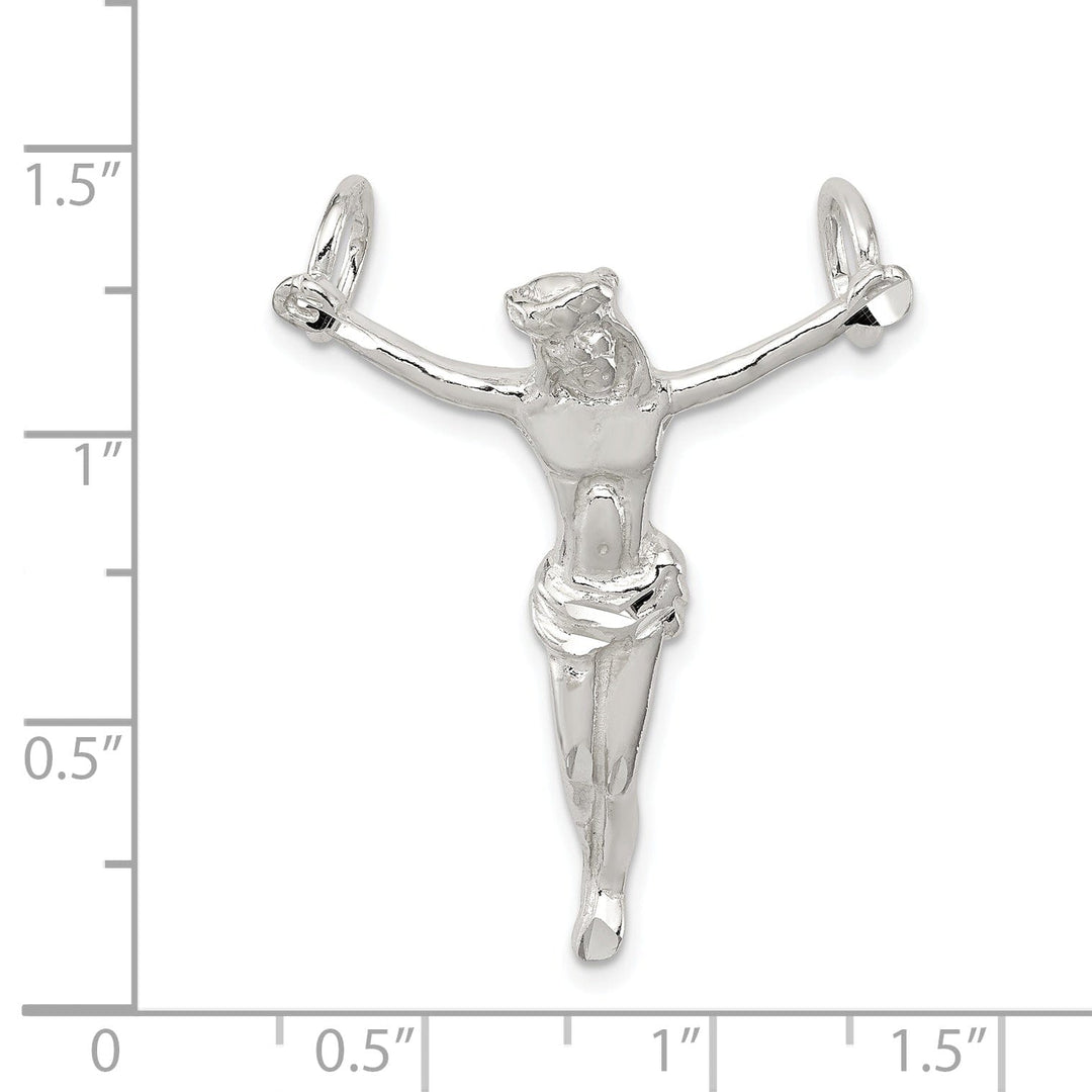 Sterling Silver Corpus Crucified Christ Pendant
