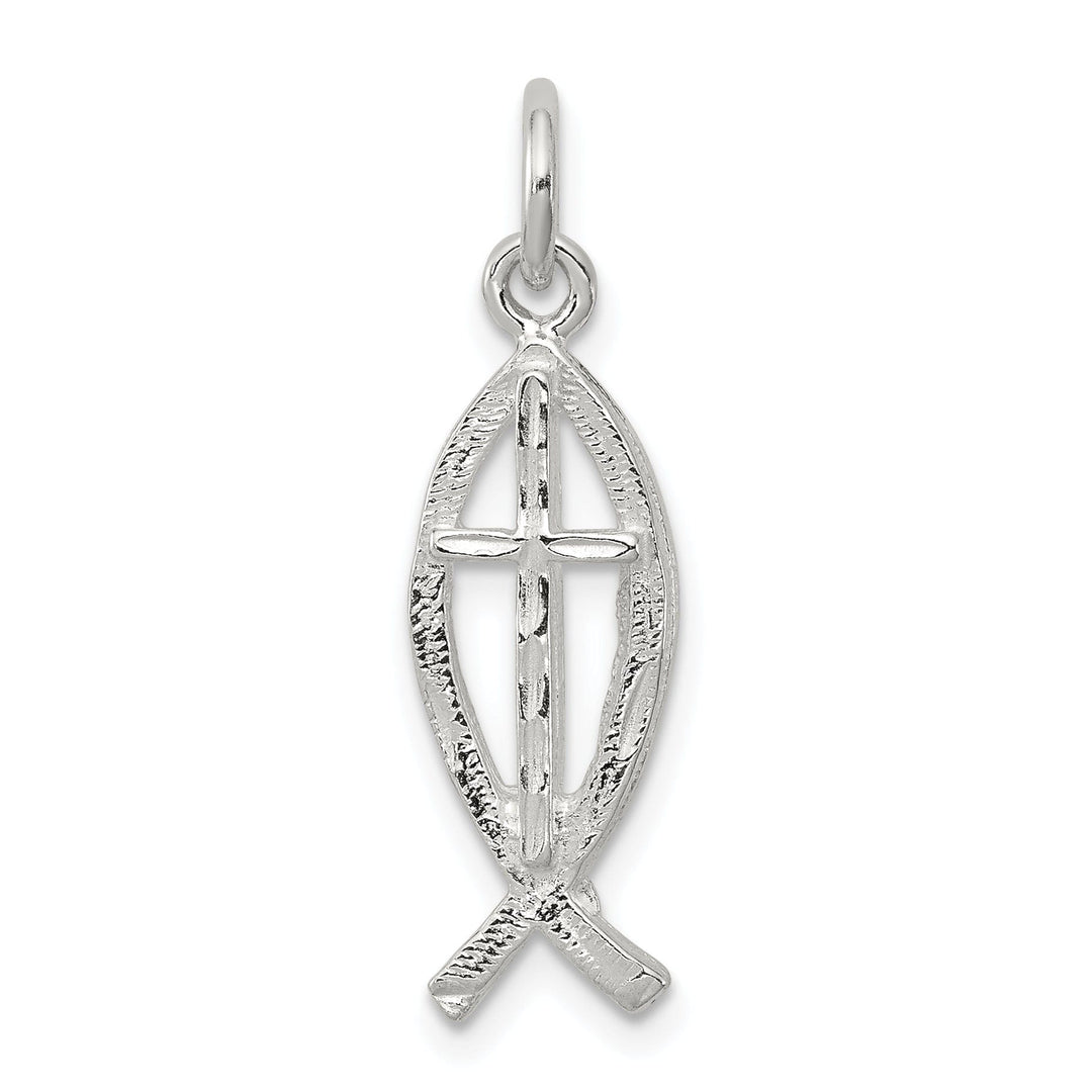 Sterling Silver Ichthus (Fish) Charm Pendant
