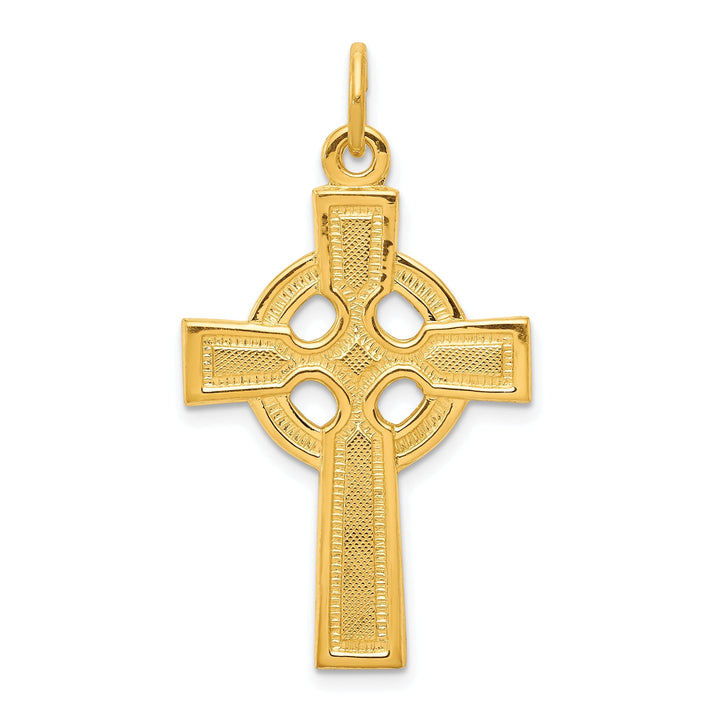 Silver 24k Gold Plated Celtic Cross Pendant