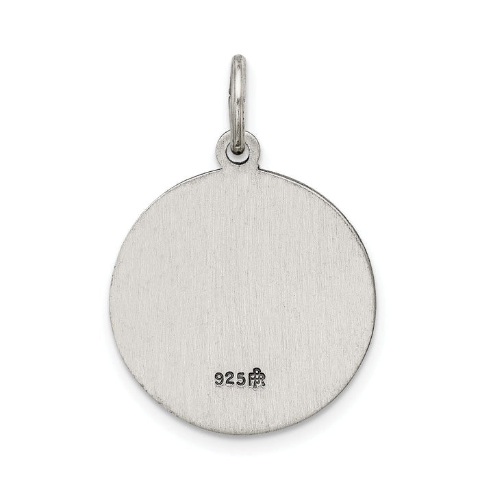 Silver Antiqued Holy Trinity Medal Pendant