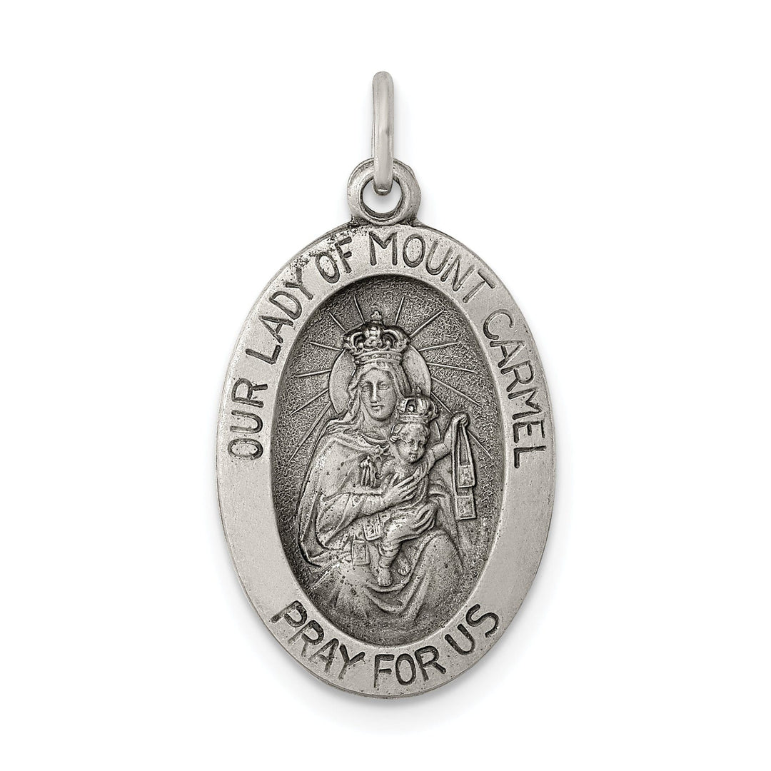 Silver Antiqued Our Lady of Mt.Carmel Medal