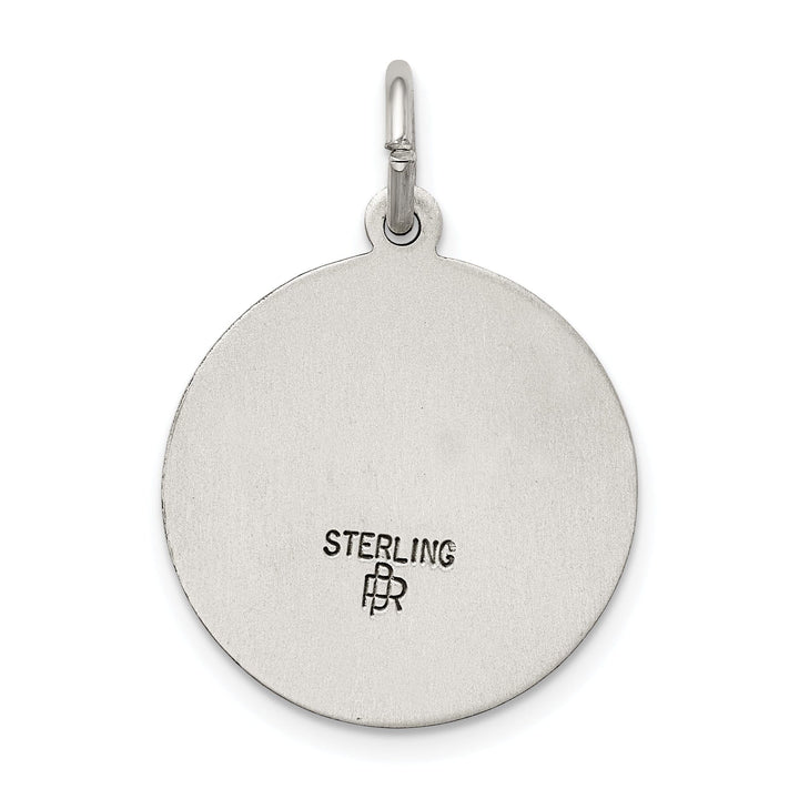 Sterling Silver Antiqued Montserrate Medal
