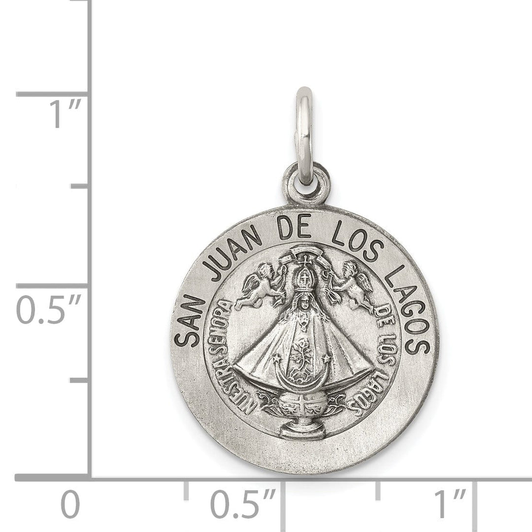 Sterling Silver Antiqued San Juan Los Lagos Medal