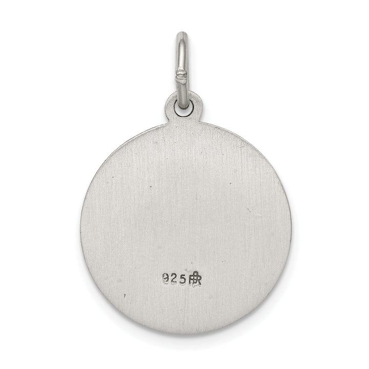 Sterling Silver Antiqued Saint Anne Medal