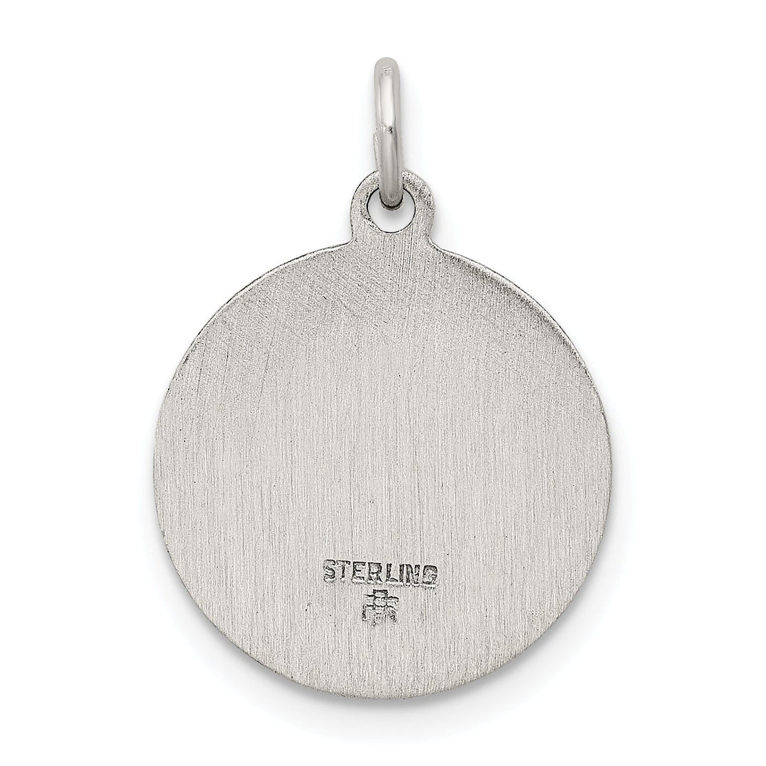 Sterling Silver Antiqued Saint Francis Medal