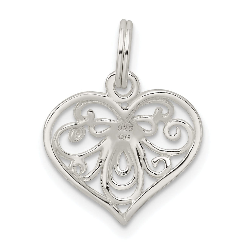 Sterling Silver Filigree Heart Design Pendant