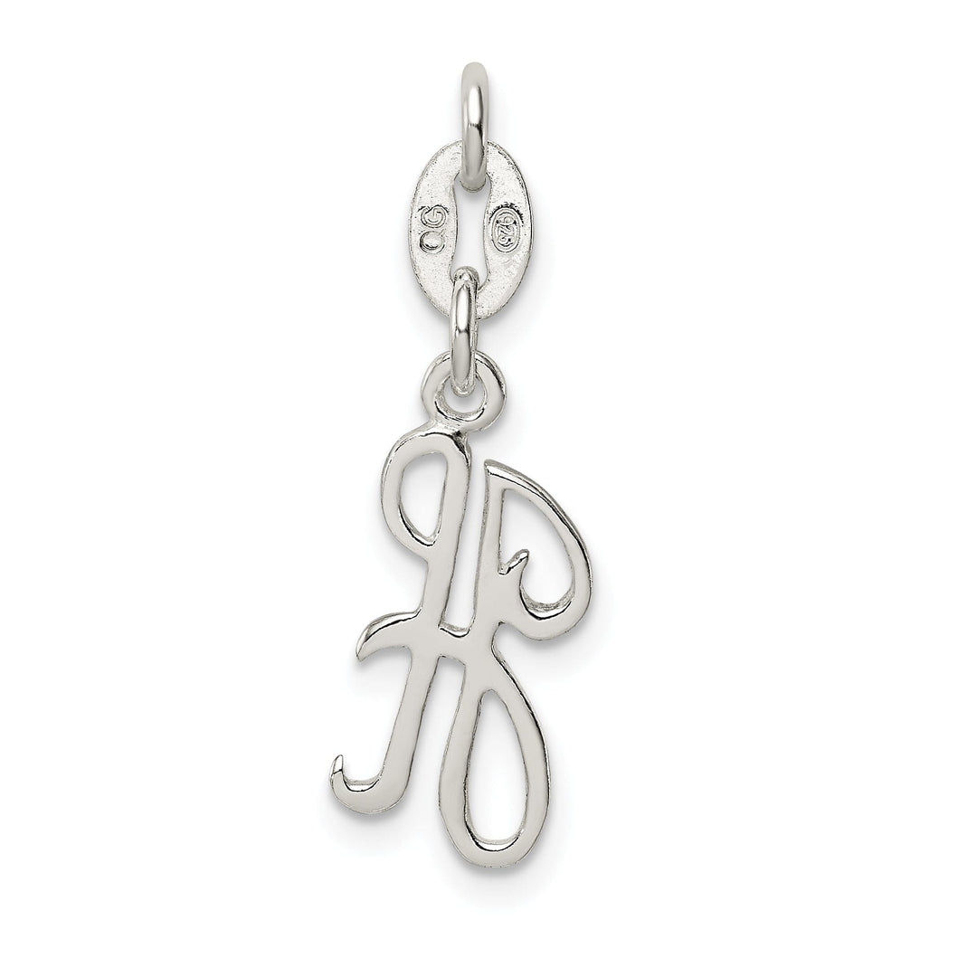 Sterling Silver Chain Slide Initial H Pendant