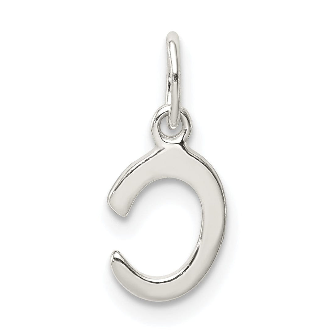 Sterling Silver Chain Slide Initial C Pendant