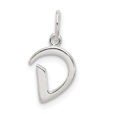 Sterling Silver Chain Slide Initial D Pendant