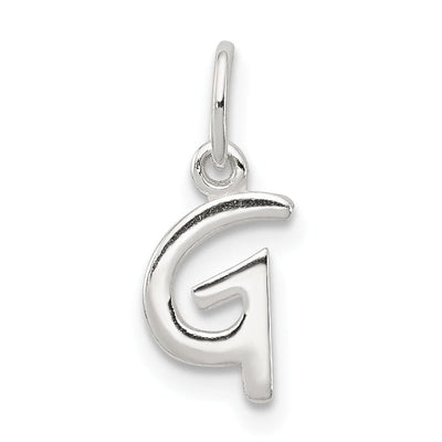 Sterling Silver Chain Slide Initial G Pendant