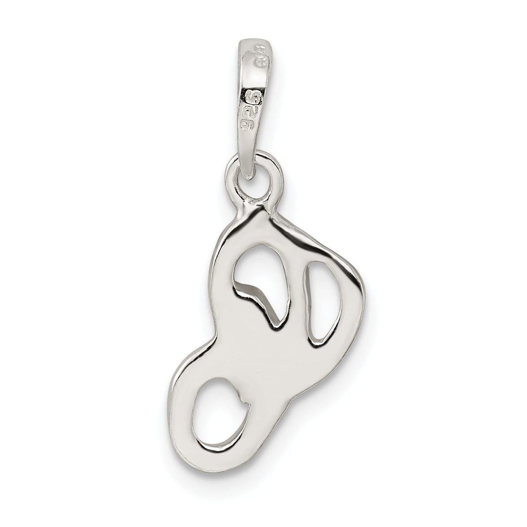 Sterling Silver Polished Initial C Pendant