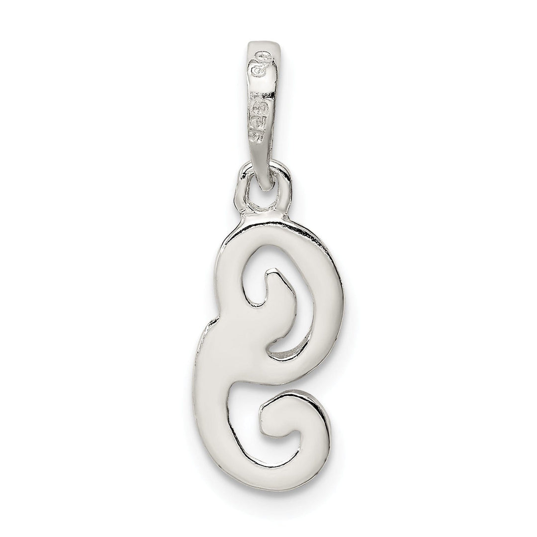 Sterling Silver Polished Initial G Pendant
